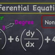 Order And Degree Of A Differential Equations