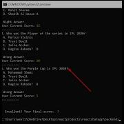 Build A Node Js Cricket MCQ Quiz Game In Command Line Using Readline Sync Module In Javascript