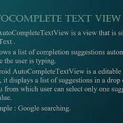 Progress Bar Autocomplete Text View Android Studio Tutorial PPT