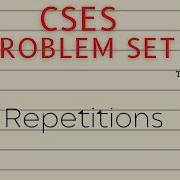 Repetitions CSES Problem Set