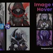 Responsive Image Gallery Hover Effect Using HTML CSS