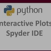 Interactive Plots In Spyder