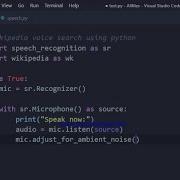 Wikipedia Voice Search Using Python Code Python