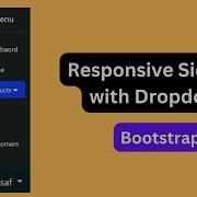 Sidebar With Dropdown Menu Using Bootstrap 5 Side Menu With Sub Menu In Bootstrap 5