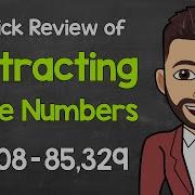 Subtracting Large Numbers How To Subtract Without A Calculator A Quick Review Math With Mr J
