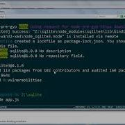 Подключение SQLite3 к проекту на NodeJS