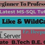 15 How To Use LIKE And Wildcards In SQL Pattern Matching In SQL Queries