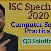 ISC Class 12 Computer Science Specimen Practical 2020 Q3 Solution Fill 2D Array With Characters