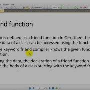13 Aggregation Relationship In Classes And Friend Function