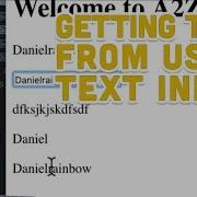 1 3 Getting Text Form User Text Input Programming With Text