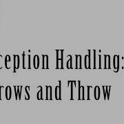 TestNG Java Exception Handling Throw And Throws 14