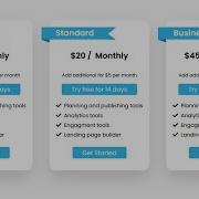 How To Make Pricing Table Using HTML CSS Only Create Website Pricing Plans Section