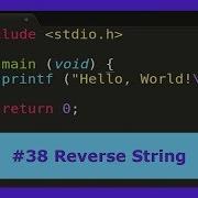 C Tutorial 38 Reverse String