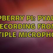 Raspberry Pi PyAudio Recording From Multiple Microphones 2 Solutions