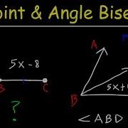Angle Bisector Theorem Midpoints Line Segments