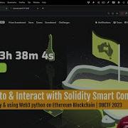 Ethereum Solidity Smart Contracts Using Web3 In Python Study Connect Call
