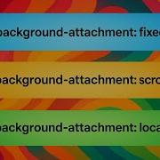 CSS Background Attachment Explained Fixed Vs Scroll Vs Local With Examples Background Part 2