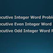 Consecutive Integer Word Problems Algebra 1