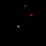 Orbiting 2D Raylib Go
