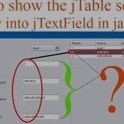 How To Show JTable Selected Row Into JTextField In Java With Source Code