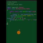 Multiplication Table In Java Shorts