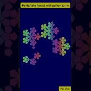 Pentaflake Fractal With Python Turtle Shorts