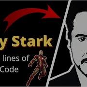 Draw Image Of Tony Stark In Just 3 Lines Of Python Code Iron Man Image Using Python Tonystark