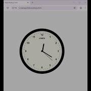 Animated Clock Using HTML CSS And JavaScript