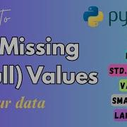 Fill Missing Null Values With Mean Median Std Deviation Variance Etc In Python Python Pandas