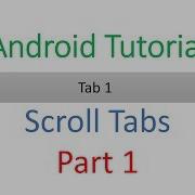 137 Android Scrollable Tabs Part 1