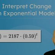 Interpret Change In Exponential Models Exponential Growth And Decay