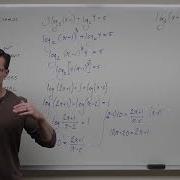 Solving Logarithmic Equations With Exponentials Precalculus College Algebra 63