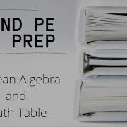 FE And PE Exam Boolean Algebra And Truth Table