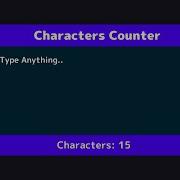 Mini Project Characters Counter Using Html Css Javascript Quick Javascript Tutorial
