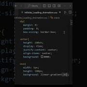 Infinite Loading Animation HTML CSS