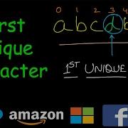 First Unique Character In A String Leetcode 387