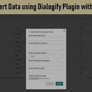 How To Insert Data Using Dialogify Plugin With Ajax PHP
