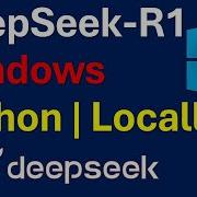 Install And Run DeepSeek R1 Locally In Python And Windows