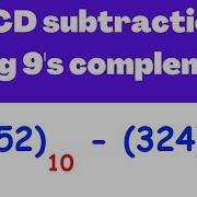 BCD Subtraction Using 9 S Complement Example Electrical Engineering