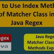 How To Use Index Methods Of Matcher Class In Java Regex Java Regular Expressions Regex In Java