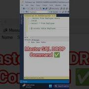 SQL DROP Command Explained In 1 Minute SQL Tutorial Drop Table Sql