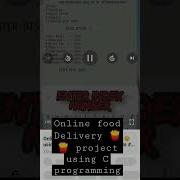 Online Food Delivery Project Using C Programming Language