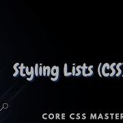 Оформление списков с помощью CSS Core CSS Mastery 2 2