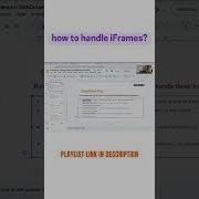 How To Handle IFrames Top Selenium WebDriver Interview Question Answered In 60 Seconds