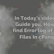 How To Find Error Log Of PHP Files In CPanel YottaSrc