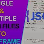 Read Single And Multiple Json Files To Pandas DataFrame Python