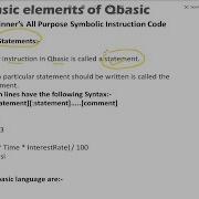 Class Four Constant In Qbasic Elements Of Qbasic Character Set In Qbaasic Statement In Qbasic