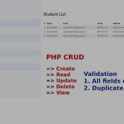 PHP CRUD CRUD Operation Using PHP MySQL