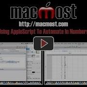 Using AppleScript To Automate In Numbers 1012