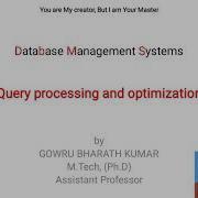 Query Processing And Optimization In Distributed DBMS